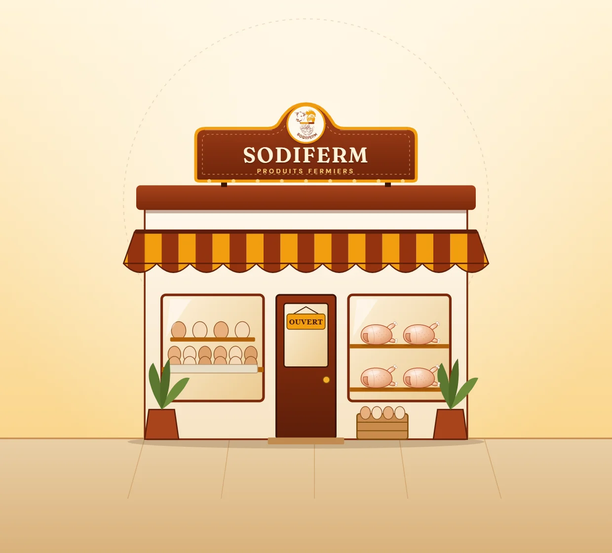 Illustration of the SODIFERM shop